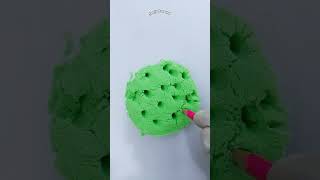 Very satisfying kinetic sand cutting and relaxing ASMR sand sandyresound shorts sand [upl. by Octavus]