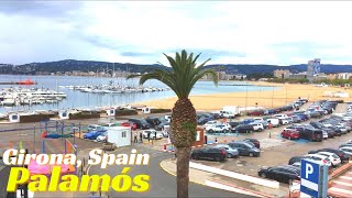 Palamós in Costa Brava Girona Spain Rainy Walking Tour 01 May 2021 [upl. by Acinej]