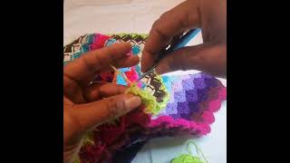 How to crochet bavarian border bavarian blanket for beginners [upl. by Bencion]