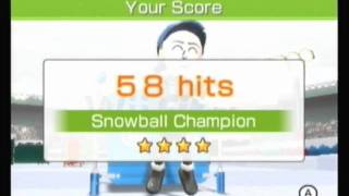 Wii Fit Plus Training Plus Part 7 Snowball Fight [upl. by Dewees]