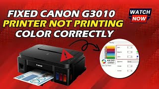 How To Fix Canon G3010 Printer Not Printing  Canon Printer Not Printing  DSK [upl. by Aciretnahs987]