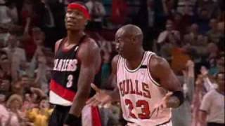 Michael Jordan 1992 NBA finals against Portland [upl. by Christalle]