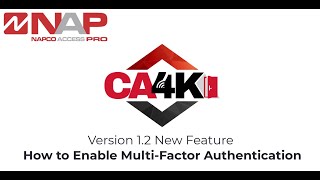 How to Enable MultiFactor Authentication  CA4K 12 New Feature [upl. by Kirkwood413]