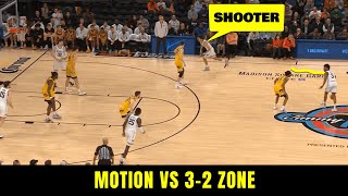 Overload Motion Offense vs 32 Zone [upl. by Kersten]