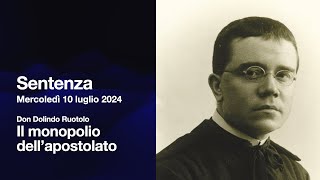 Padre Giorgio Maria Faré  Sentenza del 10 luglio 2024  Il monopolio dellapostolato Live [upl. by Atidnan510]