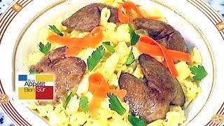 Tulipes et Foies de Lapin aux Poireaux Recette [upl. by Neicul]