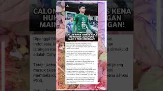 Calon kiper timnas kena hukuman larangan main 4 pertandingan timnas beritabola trending viral [upl. by Htir]