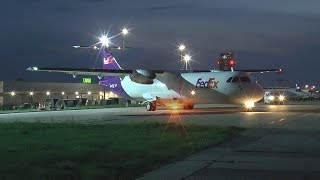 Federal Express FedEx ATR 72202F EIFXH  Katowice Pyrzowice KTWEPKT  02082018 r [upl. by Enybor]