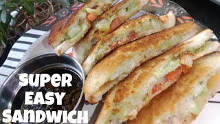 Super Easy Sandwich 🥪 super tasty veg sandwich recipe food cooking easly at home [upl. by Steffen602]