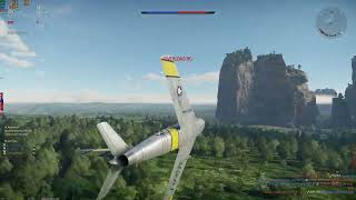 War Thunder Realistic Battles  F86 sabre [upl. by Htaras]