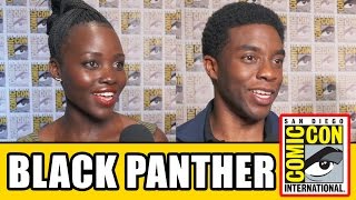 BLACK PANTHER Comic Con Interviews [upl. by Esinaej]