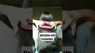 try this easy ponytail hairstyles hack with scrunchiesshortvideohairstyleshairtutorialhack [upl. by Trahurn]