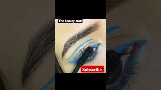 Blue eye makeup tutorial video subscribe mychannel [upl. by Reivilo713]