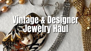 Vintage amp Designer Thrift Jewelry Haul  Some New Favorites [upl. by Naul]