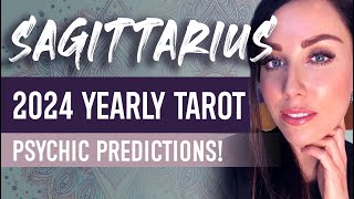 SAGITTARIUS 2024 YEARLY TAROT READING  quotYOUR BEST YEAR YETquot LIFE CHANGING YEAR OF DEEP FULFILMENT [upl. by Anisirhc301]