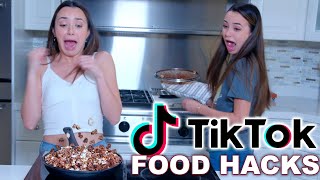 Trying TikTok Food Hacks  Merrell Twins [upl. by Anoval]