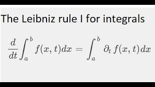 leibniz rule I for Integrals [upl. by Root]