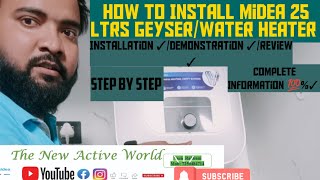 How To Install Midea GeyserDemonstrationReviewComplete information [upl. by Corenda145]