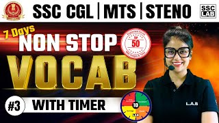 Vocabulary for SSC CGL 2024  SSC Vocabulary Stenographer and SSC MTS 2024 Show by Barkha Maam 3 [upl. by Frasco]