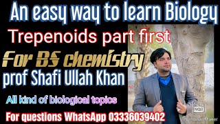 Terpenoids part first lecture by Prof Shafi Ullah Khan [upl. by Acilef]