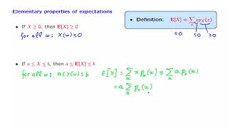 L059 Elementary Properties of Expectation [upl. by Godiva]