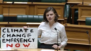 Green MP Chlöe Swarbrick Climate Crisis Garbage [upl. by Siraj]