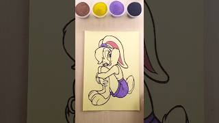 Sand painting Lola Bunny art sandart shorts [upl. by Veal]