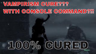 Skyrim How to EASILY Cure Vampirism with Console Command [upl. by Elyagiba]