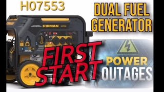 FIRMAN H07553 9400W Generator Dual Fuel Overview [upl. by Mommy123]