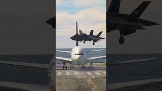 US Marines F35 aborts a takeoff of this big airplane A380 [upl. by Bixby701]