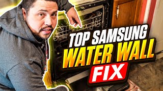 SAMSUNG WATER WALL DISHWASHER NOT CLEANING BOTTOM RACK  ARM NOT MOVING [upl. by Annerahs]