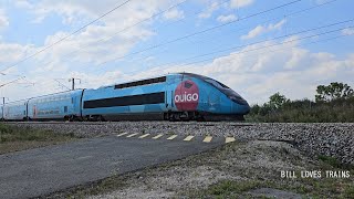 Vidéo 100 TGV ouigo  Full speed train [upl. by Pul]