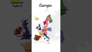 Europe Part 1 7 continents of world 7continents country shortsvideo youtube europe [upl. by Nyllaf]