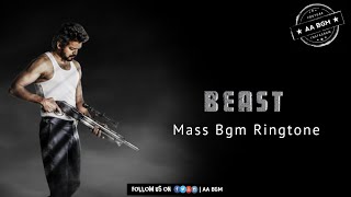 Beast Mass Bgm  Thalapathy 65 Bgm Ringtone  Beast Theme  Beast Thalapathy Theme Music  AA BGM [upl. by Ahsieyn499]