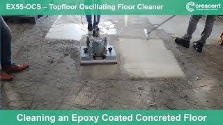 EX55OCS Topfloor Oscillating Floor Cleaner  Machine in Action Video [upl. by Korry646]