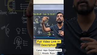 11 chem  1 min  Canal Ray Experiment  Anode rays  ashish singh lectures [upl. by Ociram739]