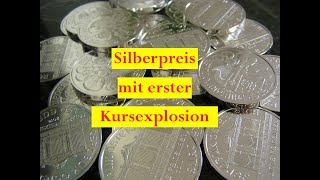 Silberpreis mit erster Kursexplosion  Das sieht Impulsiv aus beim XAGUSD Silber [upl. by Dimmick]