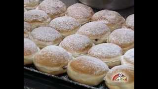 Pfannkuchen Herstellung  Bäckerei Gunter Weißbach [upl. by Paco]