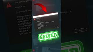 Error compiling movie premierepro premiere premiereprocc adobeaftereffects edit [upl. by Warga]