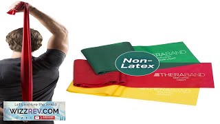 THERABAND Resistance Bands Set Professional Elastic Band For Upper amp Lower Body Review [upl. by Minica588]