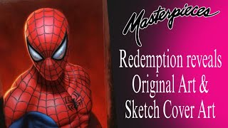 2022 Marvel Masterpieces Redemption Reveal  Sketch Cover amp Original Art [upl. by Hamaso26]