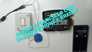 COME APRIRE UN CANCELLO PORTA DA REMOTO CON LO SMARTPHONE UTILIZZANDO SHELLY [upl. by Maher]