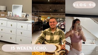 15 WEKEN ECHO NEW YEAR amp BEGINNEN AAN DE BABYKAMER  vlog90 [upl. by Vinni]