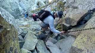 Tatry  Drabinka na Zamarłej Turni  Orla Perć  wrzesień 2013 [upl. by Rehpotsirk]