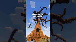 MEGA TREE in Survival Minecraft  gaming minecraft vaporsmp building [upl. by Doloritas]