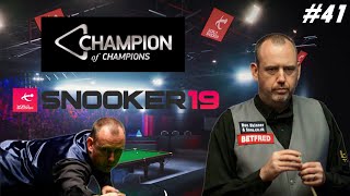 Snooker 19  Carrière avec Mark Williams  1er Tour Champion of Champions 41 [upl. by Ailedo]