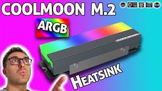 Coolmoon ARGB M2 SSD heatsink  CMM73S review ARGB SSD [upl. by Laughlin]