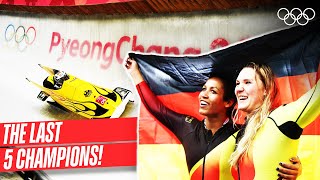 Two  Woman Bobsleigh  Last 5 Champions 🥇 [upl. by Niloc]