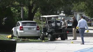 2 children critically injured after golf cart collides with car in Palmetto Bay [upl. by Ahsitel]