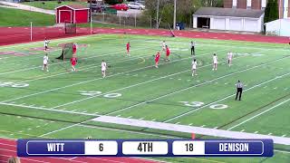 Wittenberg Womens Lacrosse vs Denison 4624 [upl. by Aihcrop]